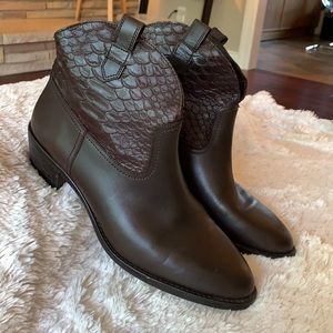 Massimo Dutti leather ankle boots
